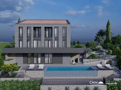 Grundstück von 676 m2 in der Gegend von Kamenovo mit einem fertigen Projekt